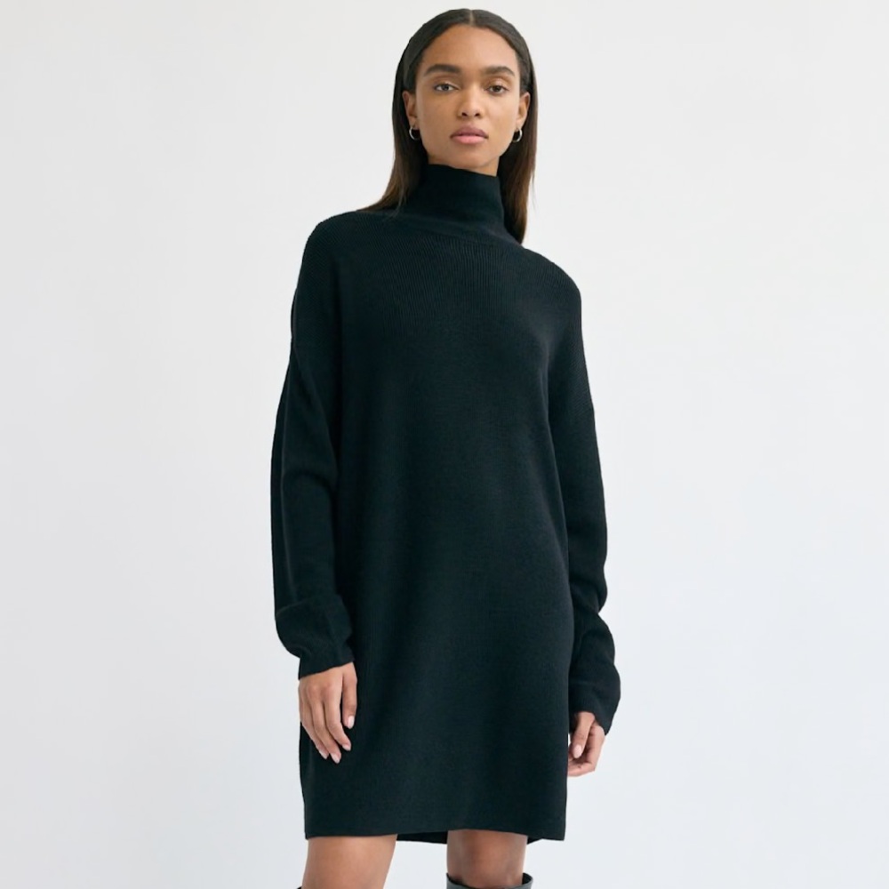 Babaton Maclean Black Knit Dress